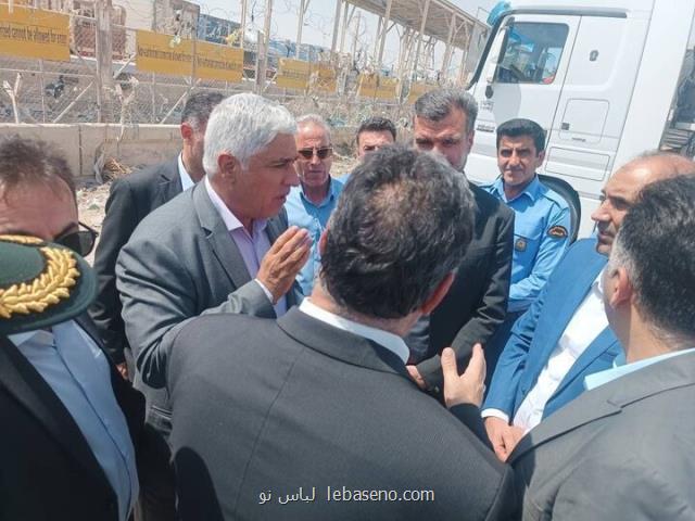 معاونین گمرک ایران از گمرک مرزی مهران بازدید کردند