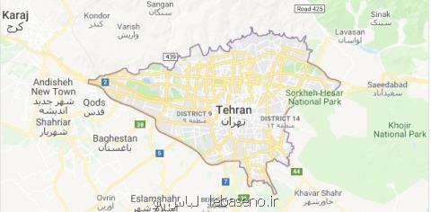 نقشه سه بعدی از تهران تهیه می شود