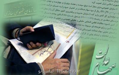 ۱ و هشت دهم میلیون نفر به خاطر قصور تعاونی ها، از سهام عدالت جاماندند